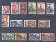 Saarland Michel Nr. 289-303 Jahrgang 1950 fast komplett gestempelt