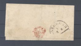 Bayern, Brief Dreierstreifen Michel Nummer 1, Freimarke 1849, FA BPP