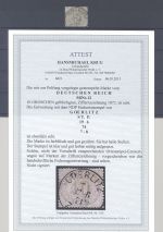 Dt. Reich Michel Nummer 12, 10 Gr. Innendienst Ortsstempel, FA BPP