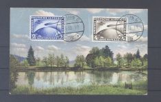 Dt. Reich, Zeppelinkarte mit Michel Nummer 438-39 mit 439 X I, FA BPP