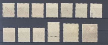 Berlin Michel Nummer 21-34 Rotaufdruck 1949 **, geprüft BPP