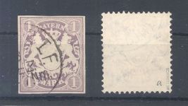 Bayern Michel Nummer 30-31, Freimarken 1874 gestempelt, 31 gp. BPP