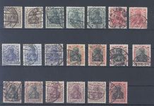 Dt. Reich, gestempelter Posten aus Michel Nummer 84-97 II, geprüft