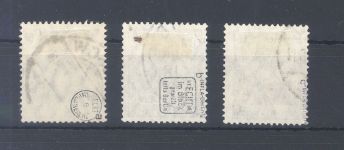 Dt. Reich Michel Nummer 101a-c, 15 Pfg. 1917 gestempelt, geprüft