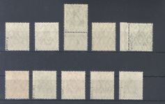 Dt. Reich, ** Posten aus Michel Nummer 140-53, Germania 1920, gp.