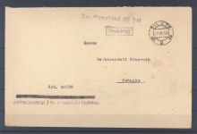 Memel, Gerichtsbrief 1939 aus Silute nach Proküls