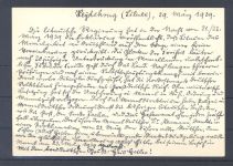 Memel, Karte mit 35 Cent Lokalausgabe EF aus Heydekrug