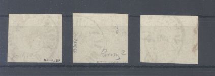 Braunschweig Michel Nummer 1-3, Freimarken 1852 gestempelt