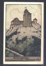 Dt. Reich Flugpost, Karte Michel Nr. 17 a K mit kopfstehendem Aufdruck