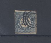 Dänemark Michel Nr. 2 I, 2 S. 1851 gestempelt Topwert, FA Moller AIEP