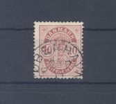 Dänemark Michel Nummer 35 YAF, 10 Ore gestempelt, Befund Moller