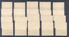 SBZ Wurzen Michel Nummer 1-20 auf Briefstücken, geprüft