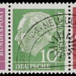 Bund Mi 179-285 YI ° als ZD mit Originalgummi, KB Schlegel BPP