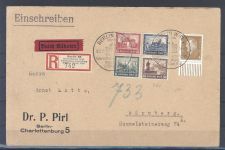 Dt. Reich, Eilboten Brief mit Michel Nummer 446-49 aus Block 1 mit SST