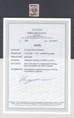 Memel Mi.Nr. 173 A I DDI, 50 C. mit Doppeldruck gestempelt, FA BPP