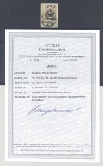 Memel Michel Nummer 212 PF VIII, 25 C. 1923 Briefstück, FA BPP