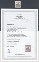 Saargebiet Sarre Ausgaben Michel Nr. 2 a II A + S ungebraucht * FA BPP