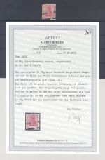 Saargebiet Sarre Ausgaben Michel Nr. 6a III FIV-V ungebraucht *, FA BPP