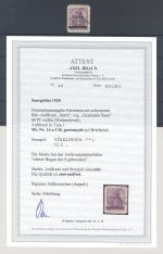 Saargebiet Sarre Ausgaben Michel Nummer 14 a I M gestempelt, FA BPP