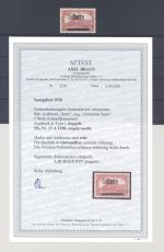 Saargebiet Sarre Ausgaben Michel Nr. 17 A I DD ungebraucht *, FA BPP