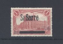 Saargebiet Sarre Ausgaben Michel Nr. 17 A I DD ungebraucht *, FA BPP