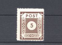 SBZ Michel Nummer 42 L, 5 Pfg. Seiffen ungebraucht (*), FA BPP