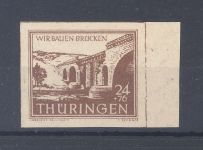 SBZ Michel Nummer 115cyy, 24 Pfg. Brücken 1945 **, geprüft
