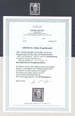 DDR Mi.Nr. 339 xb, 80 Pfg. 1953 Lacküberzug gestempelt, FA Mayer VP