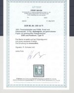 DDR Michel Nr. 330 vb YI, 10 Pfg. 1952-53 ungebraucht *, FA Mayer VP