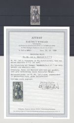 Dt. Reich Michel Nummer 101a, 15 Pfg. 1917 WOR gestempelt, FA BPP