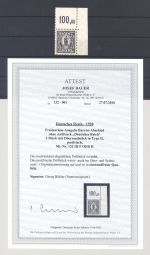 Dt. Reich Michel Nummer 132 III P OER II, 2 Mark 1920 ** FA BPP