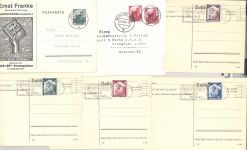 Dt. Reich, 8 verschiedene Belege aus 1934-35 als Posten