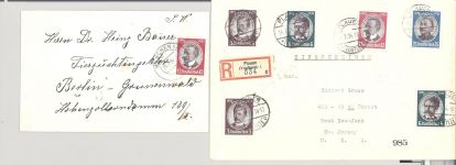 Dt. Reich, 8 verschiedene Belege aus 1934-35 als Posten