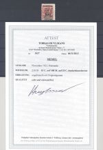 Memel Michel Nummer 231 III, 15 C. Lit. Bes. 1923 **, FA BPP