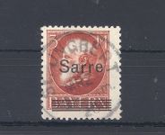 Saargebiet Michel Nummer 29, 3 Mark 1920 gestempelt, geprüft