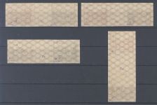 SBZ, 4 Thüringen Zusammendrucke mit dünnem Papier **, signiert