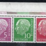 Bund Heuss I, W 18 YII + W 23 YII ** (W 23 Y II Bogenecke)