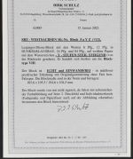 West Sachsen Bl. 5a YZ ** Typ VIII Luxus Qualität, mit FA Schulz BPP