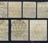 Danzig 1921, Mi 53-62 °, meist zentrisch gestempelt, gep. Infla Berlin