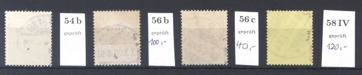 Dt. Reich, gestempelter Posten aus Mi. Nr. 54-65, Reichspost, gp. BPP