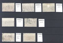 Dt. Reich, gestempelter Posten aus Michel Nr. 94-97 A II, geprüft BPP