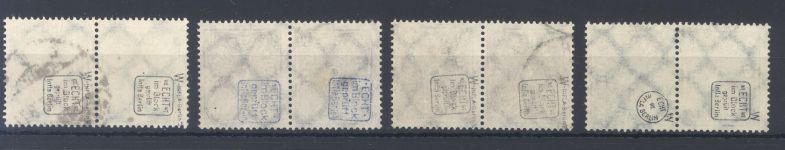 Dt. Reich, gestempelter Posten Paare aus Michel Nr. 224-32, geprüft