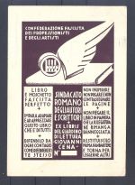 Dt. Reich, interessante gelaufene italienische Propagandakarte