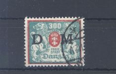 Danzig Dienst Michel Nummer 35, 300 Mark 1922 gestempelt, gp. Infla