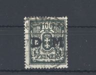 Danzig Dienst Michel Nummer 37, 100 Mark 1923 gestempelt, gp. Infla