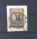 Memel Michel Nummer 234, 15 C. Lit. Besetzung 1923 Briefstück gp BPP