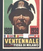 Dt. Reich, interessante farbige italienische Propagandakarte 1920-1939