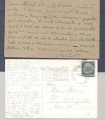Dt. Reich, 2 Karten mit dt. - italienischem Bezug als Posten