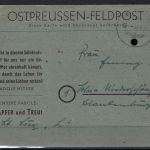 Ostpreußen Feldpost eines Leutnants, P2e (graublau), 6.4.45, ME 1200€ (02