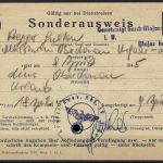 Sonderausweis Volkssturm Kampfgruppe Oberdonau Linz Urfahr 18.4.1945 (05